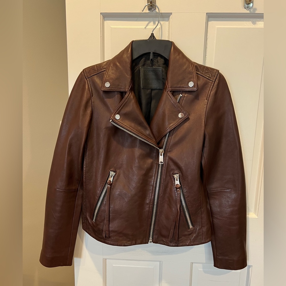All Saints leather jacket